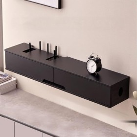 Meuble TV Flottant Mural - Étagère TV Flottante - Meuble TV mural, meuble TV flottant, étagères pour décodeur TV WiFi, 100 cm