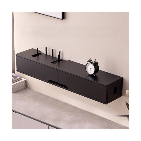 Meuble TV Flottant Mural - Étagère TV Flottante - Meuble TV mural, meuble TV flottant, étagères pour décodeur TV WiFi, 100 cm