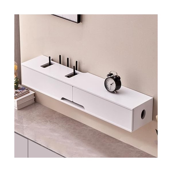 Meuble TV Flottant Mural - Étagère TV Flottante - Meuble TV mural, meuble TV flottant, étagères pour décodeur TV WiFi, 100 cm