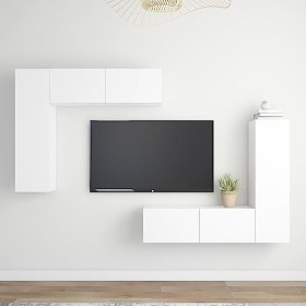 VEEKI Meuble TV, Meuble TV Suspendu, Meuble, Meuble TV avec Rangement，Meuble Industriel, Convient pour Salon ou Chambre, Ense