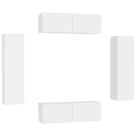 VEEKI Meuble TV, Meuble TV Suspendu, Meuble, Meuble TV avec Rangement，Meuble Industriel, Convient pour Salon ou Chambre, Ense