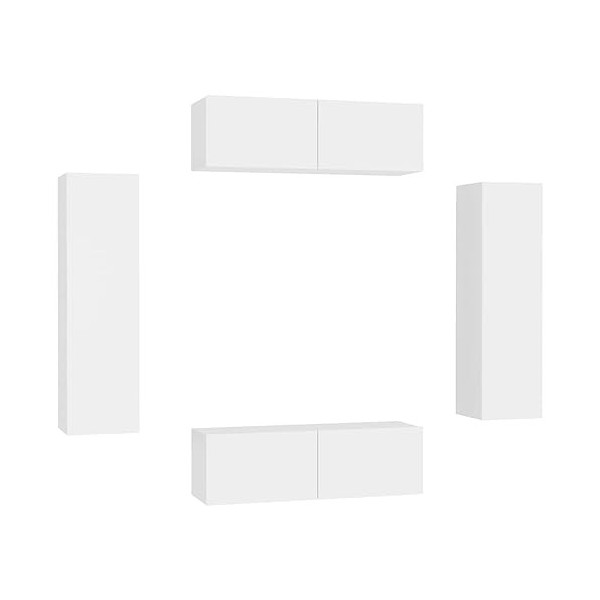 VEEKI Meuble TV, Meuble TV Suspendu, Meuble, Meuble TV avec Rangement，Meuble Industriel, Convient pour Salon ou Chambre, Ense