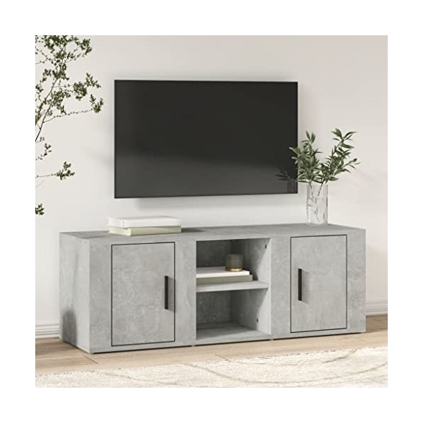 Meuble TV,Étagère TV Flottante, Support de Télévision Flottant Fixé au Mur Centre de Console Multimédia de Divertissement Gra