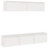 Générique Meubles TV 5 pcs Blanc Bois Massif de pin,35.23 KG,3100150, Meubles, Meubles TV