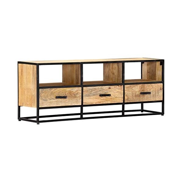 Générique Meuble TV 120x30x45 cm Bois Solide de manguier, 25.94 kg, 247742, Meubles, Meubles TV