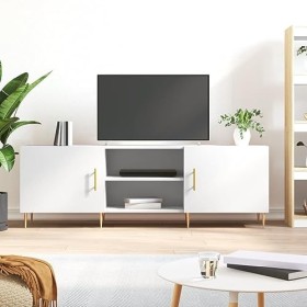 Meuble TV de jardin en bois dingénierie Blanc 150 x 30 x 50 cm