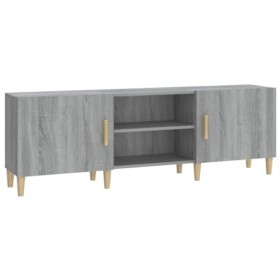 RAUGAJ Centres de divertissement et meubles TV - Meuble TV - Gris Sonoma - 150 x 30 x 50 cm - En bois dingénierie