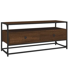 SEVSO Meubles-TV Meuble TV Chêne Marron 100x35x45 cm Bois dingénierie