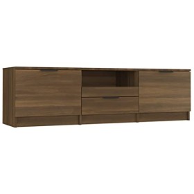SEVSO Meubles-TV Meuble TV Chêne Marron 140x35x40 cm Bois dingénierie