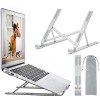 OUGEP Support pour Ordinateur Portable, Pliable et réglable en Hauteur, Compatible avec MacBook Pro Air, iPad, Lenovo, HP Tou