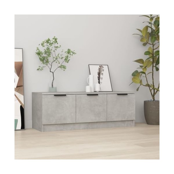 WREWING Meuble TV,Bas Table TV Support de Télévision en Bois pour Salon Chambre Salle à Manger,Support pour Téléviseur Jusqu’