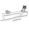 Meuble TV Flottant, Meuble de Rangement Mural pour téléviseur, étagère de Rangement multimédia en Bois, Centre de Divertissem