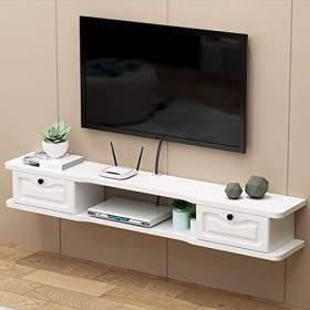 Kamnik Meuble TV Flottant Étagère TV Murale Meuble TV Flottant Composant darmoire de Centre de Divertissement, pour unité de