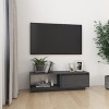 VEEKI Meuble TV, Meuble TV Suspendu, Meuble TV Industriel, Meuble TV Bois, Meuble Chambre, Convient pour Salon ou Chambre, Gr