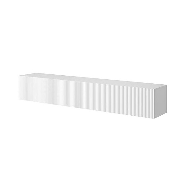 Selsey VELDIO Meuble TV, Melamine, Blanc, 175 cm