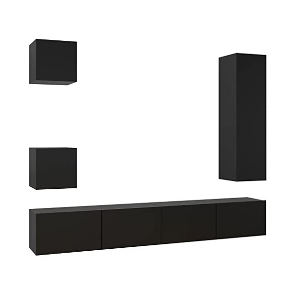 VEEKI Meuble TV, Meuble TV Suspendu, Meuble, Meuble TV avec Rangement，Meuble Industriel, Convient pour Salon ou Chambre, Ense