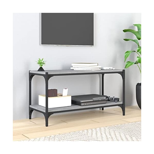 VEEKI Meuble TV, Meuble TV Suspendu, Meuble TV Industriel, Meuble TV Bois, Meuble Chambre, Convient pour Salon ou Chambre, So