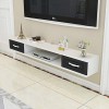 Meuble de télévision Mural Console de télévision Support de télévision avec tiroir Chambre Salon Étagère Murale Étagère Flott