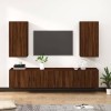 VEEKI Meuble TV, Meuble TV Suspendu, Meuble TV Industriel, Meuble TV Bois, Meuble Chambre, Convient pour Salon ou Chambre, En