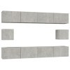 vidaXL Ensemble de Meubles TV 6 pcs Gris béton Bois dingénierie