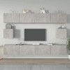 vidaXL Ensemble de Meubles TV 6 pcs Gris béton Bois dingénierie