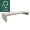 Henor Support élévateur TV en Bois FSC® 110 x 35 x 15 cm Chêne Stel. Supporte 60 kg.