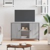 GANDUS Meuble TV Sonoma Gris 100 x 35 x 65 cm Bois dingénierie
