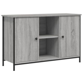 GANDUS Meuble TV Sonoma Gris 100 x 35 x 65 cm Bois dingénierie