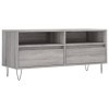 Home Furniture Meuble TV de jardin en bois Sonoma Gris 100 x 34,5 x 44,5 cm
