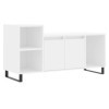 XLUMIO Centres de divertissement et supports TV, meuble TV blanc, 100 x 35 x 55 cm, bois dingénierie