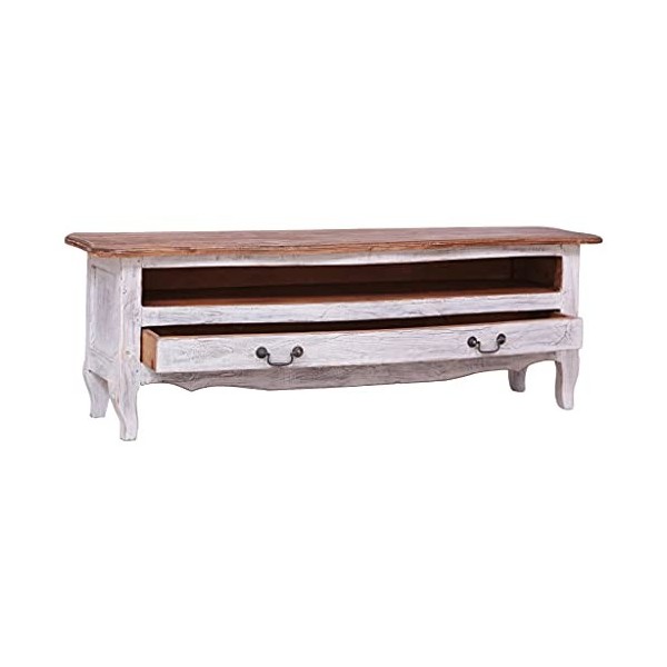 WREWING Meuble TV,Support Télé avec Étagères Réglables, euble TV à Suspendre, Lowboard Sideboard,TV,Table Télévision avec Por