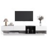 RCBDBSM Meuble TV, Meuble TV 190 x 40 x 42 cm, Meuble TV avec 3 tiroirs, 2 Compartiments, Table TV, Panneau TV, Design Color 
