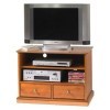 ACTUAL DIFFUSION Alsace Meuble TV HiFi sur roulettes Merisier Louis Philippe, Bois, 46,5x82x58,5 cm