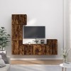 VEEKI Meuble TV, Meuble TV Suspendu, Meuble TV Industriel, Meuble TV Bois, Meuble Chambre, Convient pour Salon ou Chambre, En