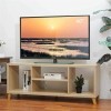 ADSE Meuble TV Console de Meuble TV détachable Portable avec 4 étages Ouverts pour Le Salon Couleur: Blanc, Taille: 47,2x13,