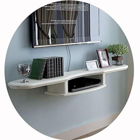 WXQIANG Meuble TV flottant avec étagère murale pour composants TV - Minimaliste et élégant - 120 cm - Durable et protecteur -