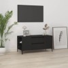 Home Hardware Businese Meuble TV en bois dingénierie Noir 102 x 44,5 x 50 cm