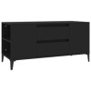 Home Hardware Businese Meuble TV en bois dingénierie Noir 102 x 44,5 x 50 cm