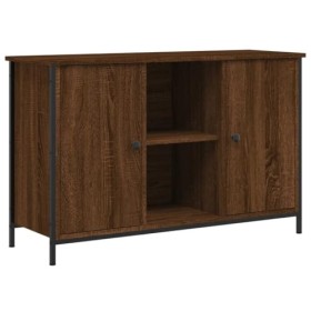 MATTUI Centres de divertissement et meubles TV, meuble TV en chêne marron, 100 x 35 x 65 cm, bois dingénierie
