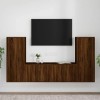 VEEKI Meuble TV, Meuble TV Suspendu, Meuble TV Industriel, Meuble TV Bois, Meuble Chambre, Convient pour Salon ou Chambre, En