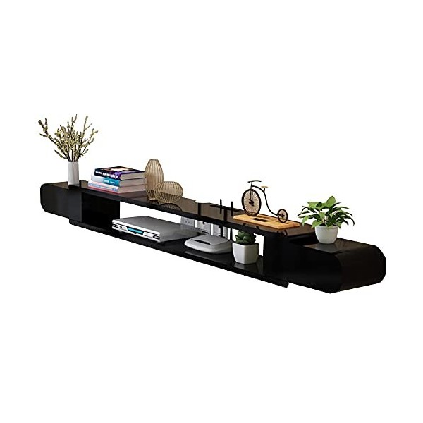 Meuble TV Flottant, éTagèRe Pour Meuble TV Mural Simple Domestique Composants TV, Meuble TV Mural avec Cloisons Flottantes/A 