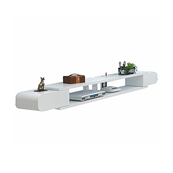 Meuble TV Flottant, éTagèRe Pour Meuble TV Mural Simple Domestique Composants TV, Meuble TV Mural avec Cloisons Flottantes/A 