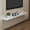 YokIma Meuble TV Flottant Meuble TV Mural Étagère TV Console TV Unité de Divertissement Étagère de Rangement Multimédia pour 