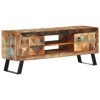 Meuble TV, Banc TV Support de Télévision Table TV Bas Armoire Basse Meuble TV 112x30x45 cm Bois Massif de récupération
