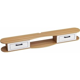 Meuble TV Mural, Console TV Suspendue, Meuble TV Flottant Meuble multimédia en Bois étagère de Rangement pour Salon Chambre/A