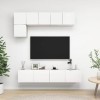 VEEKI Meuble TV, Meuble TV Suspendu, Meuble, Meuble TV avec Rangement，Meuble Industriel, Convient pour Salon ou Chambre, Ense