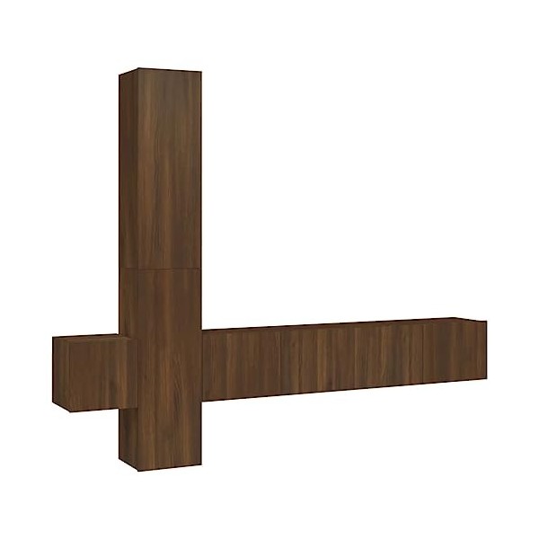 VEEKI Meuble TV, Meuble TV Suspendu, Meuble TV Industriel, Meuble TV Bois, Meuble Chambre, Convient pour Salon ou Chambre, En