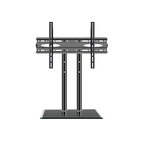 MFJFHK Support Mural, Support de Table avec Double Colonne audacieuse, Base de Table réglable en Hauteur pour téléviseurs à é