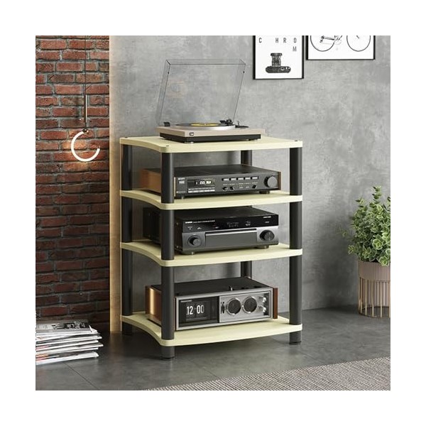Rack Audio Audio Audio 3/4 de Niveau 3/4, Stand et Armoire de Composants, Racks HiFi et Armoire à Rack Audio pour la Vie, Le 