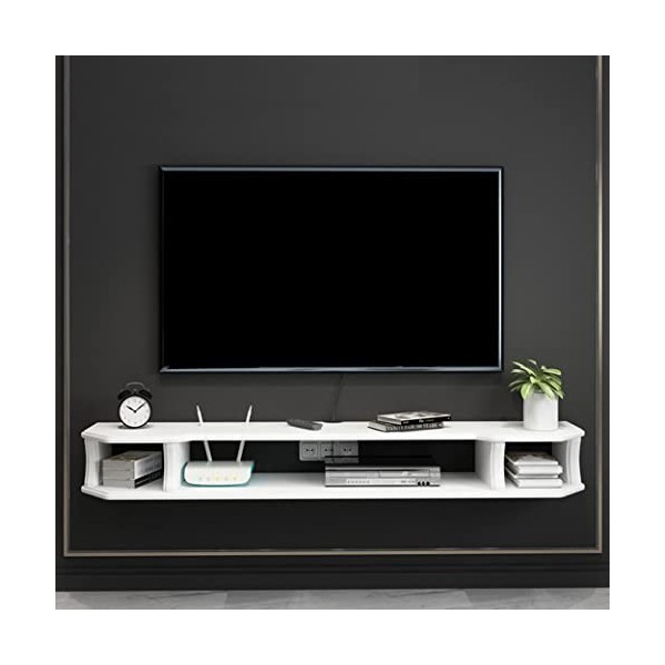 EsEntL Meuble TV Flottant, étagère Murale, Centre de Divertissement, Meuble TV Flottant, Console multimédia en Bois, Meuble d